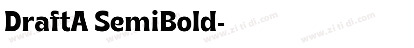 DraftA SemiBold字体转换